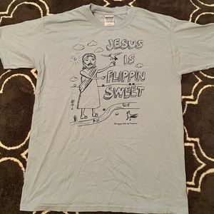 Vintage 2005 Gildan Jesus Is Flipping Sweet T Shirt